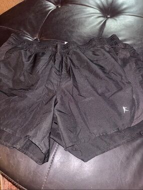 Black Danskin shorts with built in underwear